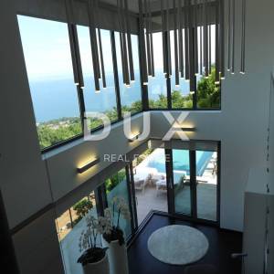OPATIJA, LOVRAN - luksuzna vila s predivnim pogledom na more, bazenom i okućnicom površine 500m2