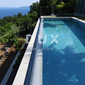 OPATIJA, LOVRAN - luksuzna vila s predivnim pogledom na more, bazenom i okućnicom površine 500m2