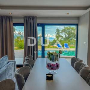 OPATIJA, LOVRAN - novonamještena moderna vila 400m2 s bazenom blizu Opatije, panoramski pogled na more