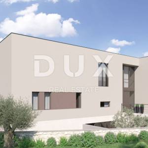 OPATIJA, LOVRAN, OPRIĆ- započeta gradnja s 3 stana i garažom, panoramskim pogledom na more + okoliš 1200m2