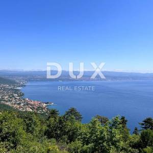 OPATIJA, LOVRAN - Prostrano zemljište s pogledom na more