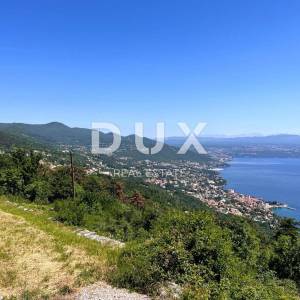 OPATIJA, LOVRAN - Prostrano zemljište s pogledom na more