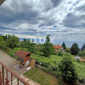 OPATIJA, LOVRAN- stan 121m2 DB+3S s pogledom na more + okoliš 600m2
