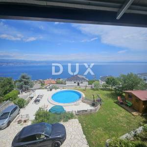 OPATIJA, LOVRAN - villa 387m2 s panoramskim pogledom na more i bazenom + okoliš 1200m2