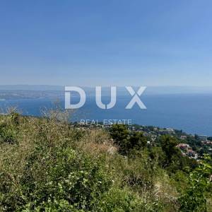 OPATIJA, LOVRAN - zemljište iz snova s panoramskim pogledom na more koji ostavlja bez teksta