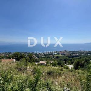 OPATIJA, LOVRAN - zemljište iz snova s panoramskim pogledom na more koji ostavlja bez teksta