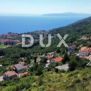 OPATIJA, LOVRAN - zemljište iz snova s panoramskim pogledom na more koji ostavlja bez teksta