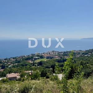 OPATIJA, LOVRAN - zemljište iz snova s panoramskim pogledom na more koji ostavlja bez teksta