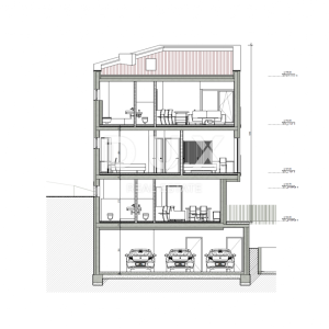 OPATIJA, MATULJI, CENTAR- građevinsko zemljište 1000m2 S GRAĐEVINSKOM DOZVOLOM i pogledom na more 