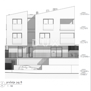 OPATIJA, MATULJI, CENTAR- građevinsko zemljište 1000m2 S GRAĐEVINSKOM DOZVOLOM i pogledom na more 