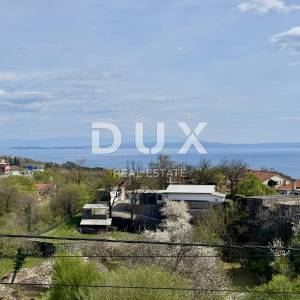 OPATIJA, MATULJI - dvojna kuća s pogledom na more s velikim potencijalom za život i investiciju u Kvarneru