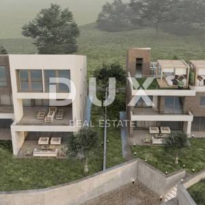 OPATIJA, MATULJI- građevinsko zemljište 830m2 S  GRAĐEVNOM DOZVOL0M!!! i s pogledom na more za stambenu zgradu- stanove