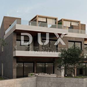 OPATIJA, MATULJI- građevinsko zemljište 830m2 S  GRAĐEVNOM DOZVOL0M!!! i s pogledom na more za stambenu zgradu- stanove