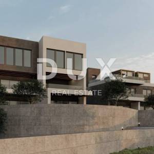 OPATIJA, MATULJI - građevinsko zemljište 1660m2 S 2 GRAĐEVNE DOZVOLE!!! i s pogledom na more za stambene zgrade - stanove...