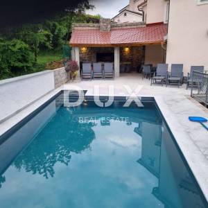 OPATIJA, MATULJI- kuća 405m2 s pogledom na more i bazenom + uređena okućnica 900m2