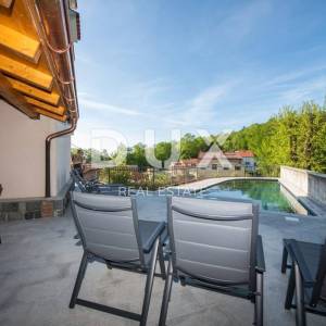 OPATIJA, MATULJI- kuća 405m2 s pogledom na more i bazenom + uređena okućnica 900m2