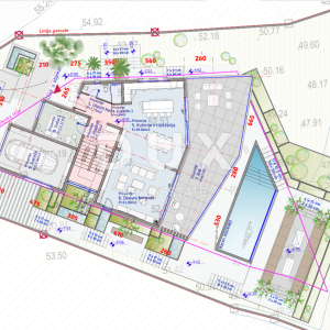 OPATIJA, MEDVEJA- zemljište 1414m2 S GRAĐEVNOM DOZVOLOM!!! i pogledom na more za obiteljsku kuću / villu / apartmane / kuću za ...