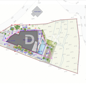 OPATIJA, MEDVEJA- zemljište 1414m2 S GRAĐEVNOM DOZVOLOM!!! i pogledom na more za obiteljsku kuću / villu / apartmane / kuću za ...