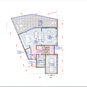 OPATIJA, MEDVEJA- zemljište 1414m2 S GRAĐEVNOM DOZVOLOM!!! i pogledom na more za obiteljsku kuću / villu / apartmane / kuću za ...