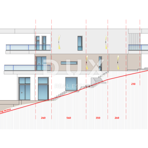 OPATIJA, MEDVEJA- zemljište 1414m2 S GRAĐEVNOM DOZVOLOM!!! i pogledom na more za obiteljsku kuću / villu / apartmane / kuću za ...
