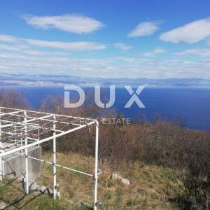 OPATIJA, MOŠĆENIČKA DRAGA, MOŠĆENICE - građevinsko zemljište 4300m2 s panoramskim pogledom na more za ville za iznajmljivanje /...