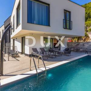 OPATIJA, MOŠĆENIČKA DRAGA – dvije nove vile s bazenom, 410m2 + 225m2 s vrtom, namještajem i wellnessom