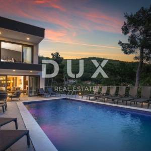 OPATIJA, MOŠĆENIČKA DRAGA – dvije nove vile s bazenom, 410m2 + 225m2 s vrtom, namještajem i wellnessom