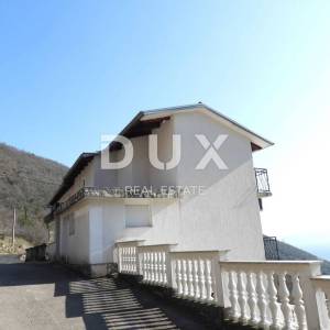 OPATIJA, MOŠĆENIČKA DRAGA - kuća 190m2 s pogledom na more + okoliš 3500m2