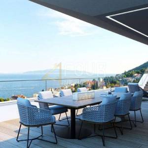 Opatija, novogradnja, luksuzan stan s bazenom i pogledom