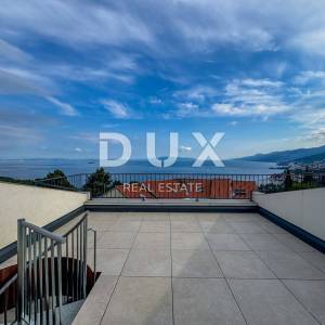 OPATIJA, PAVLOVAC - 3S+DB stan u vrhunskoj novogradnji s krovnom terasom, panorama pogled, blizu Opatije