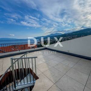OPATIJA, PAVLOVAC - 3S+DB stan u vrhunskoj novogradnji s krovnom terasom, panorama pogled, blizu Opatije