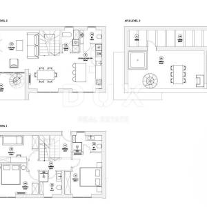OPATIJA, PAVLOVAC - stan u novogradnji blizu Opatije 141m2 s pogledom na more i krovnom terasom
