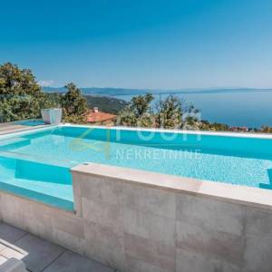 Opatija, Pobri, moderna luksuzna vila s infinity bazenom i panoramskim pogledom