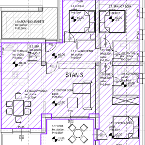OPATIJA, POBRI- novouređen stan 98,73m2, DB+3S, 1.kat s prekrasnim pogledom na more - S1
