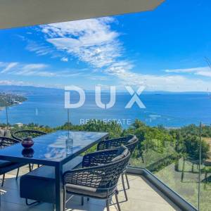 OPATIJA, POBRI - penthouse iznad centra Opatije s garažom, panoramski pogled na more