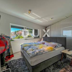 OPATIJA, POBRI - penthouse iznad centra Opatije s garažom, panoramski pogled na more