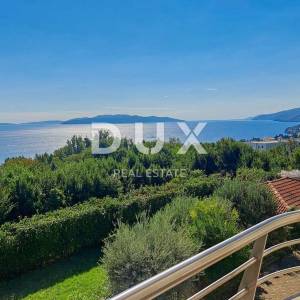 OPATIJA, POBRI - veći stan u novijoj gradnji s panoramskim pogledom na more, 3 minute od Opatije