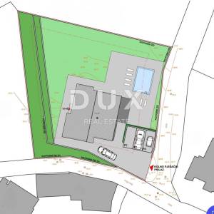 OPATIJA, POBRI - započeta gradnja 100m2 S GRAĐEVNOM DOZVOLOM!!! + okućnica 1200m2