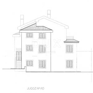 OPATIJA, POBRI - započeta gradnja 100m2 S GRAĐEVNOM DOZVOLOM!!! + okućnica 1200m2