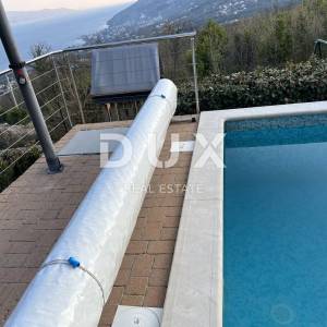 OPATIJA, POLJANE - Rustikalna vila od 300m2 s panoramskim pogledom na Kvarnerski zaljev