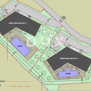 OPATIJA RIVIERA - atraktivno zemljište s građevinskom dozvolom za gradnju dvije vile s bazenom i pogledom na more