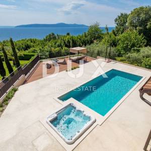 OPATIJA RIVIERA - novosagrađena mediteranska vila na litici prvi red do mora 
