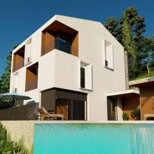 OPATIJA RIVIERA – posebna dizajnerska vila blizu mora s dva bazena, wellness i panoramski pogled