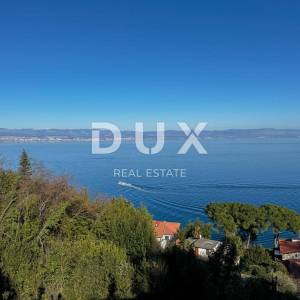 OPATIJA, RIVIERA - zemljište za izgradnju 3 zgrade odnosno 12 stanova samo 300m od plaže, panoramski pogled na more