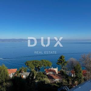 OPATIJA, RIVIERA - zemljište za izgradnju 21 stana samo 300m od poznate plaže, TOP lokacija, panoramski pogled na more