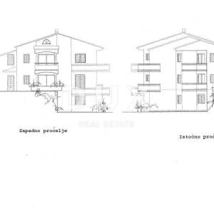 OPATIJA, VEPRINAC, TRAVIČIĆI - zemljište 2783m2 s građevnom dozvolom i pogledom na more za obiteljsku kuću/apartmane/ kuću za i...