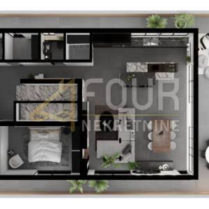 Opatija, Volosko, luksuzan penthouse, 178.98m2, 3s+db, pogled na more