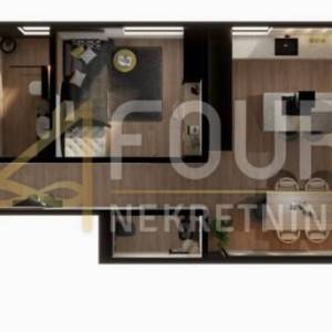 Opatija, Volosko, luksuzan stan, 128.49m2, 3s+db, pogled na more