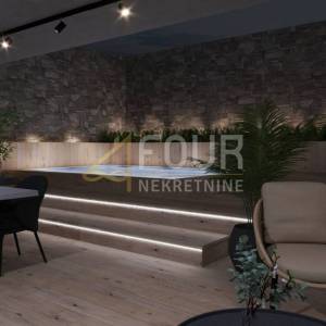 Opatija, Volosko, luksuzan dvoetažni stan, 156.35m2, 3s+db, pogled na more