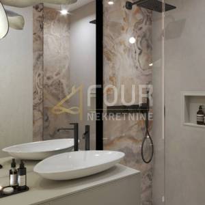 Opatija, Volosko, luksuzni dvoetažni stan s bazenom, 136.80m2, 4s+db, pogled na more